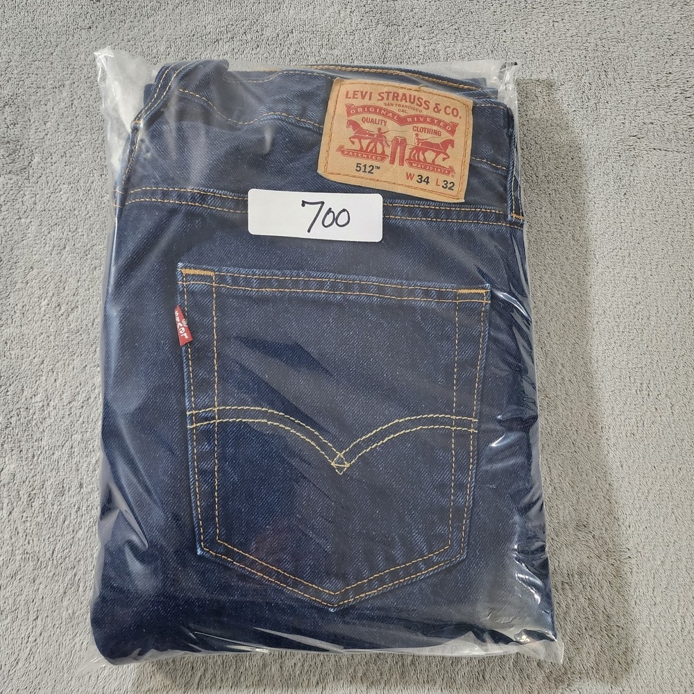 Levi's 512 Jean's Men's W34 L31 Denim Blue Tapered Leg - Picture 9 of 9